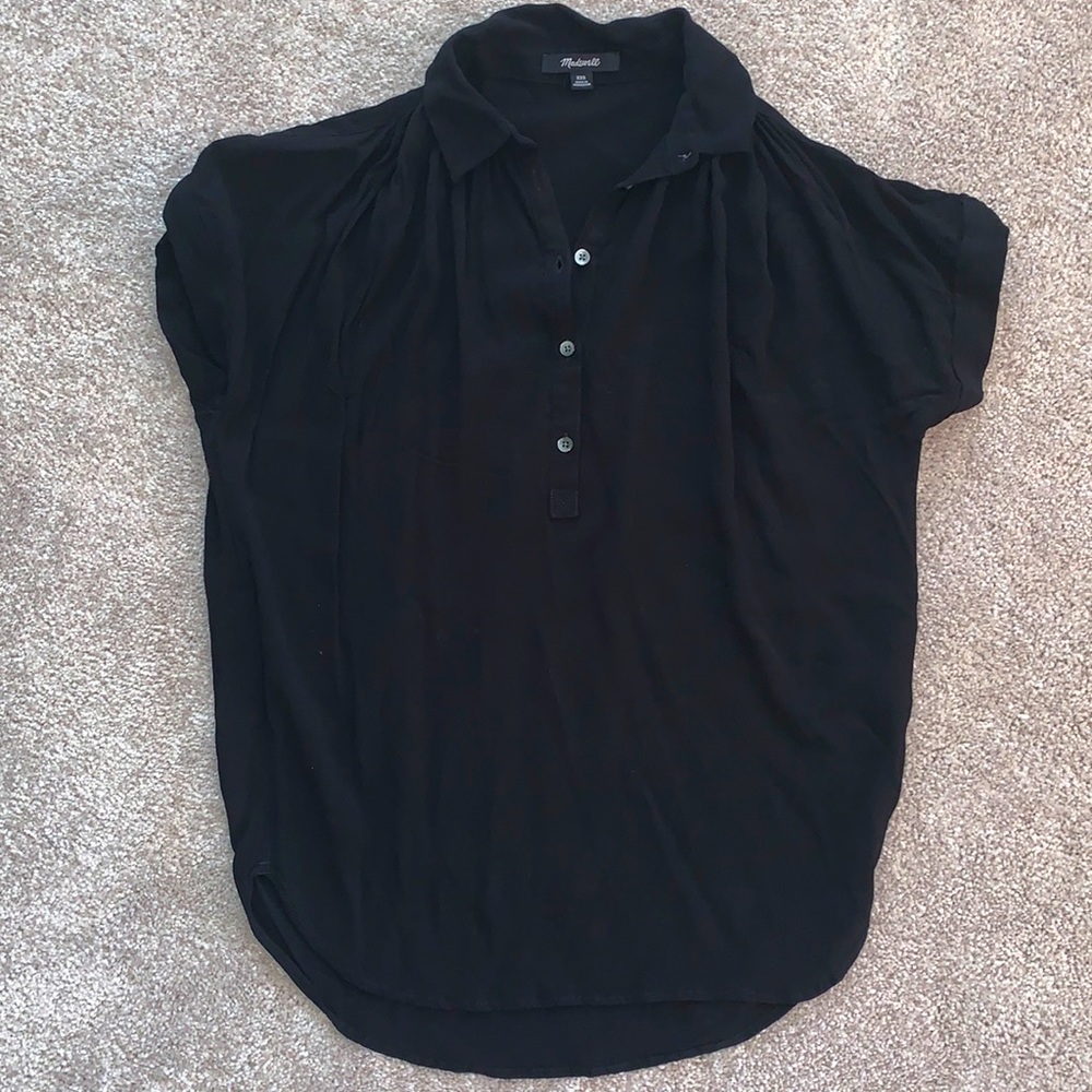 Madewell central drapey popover shirt